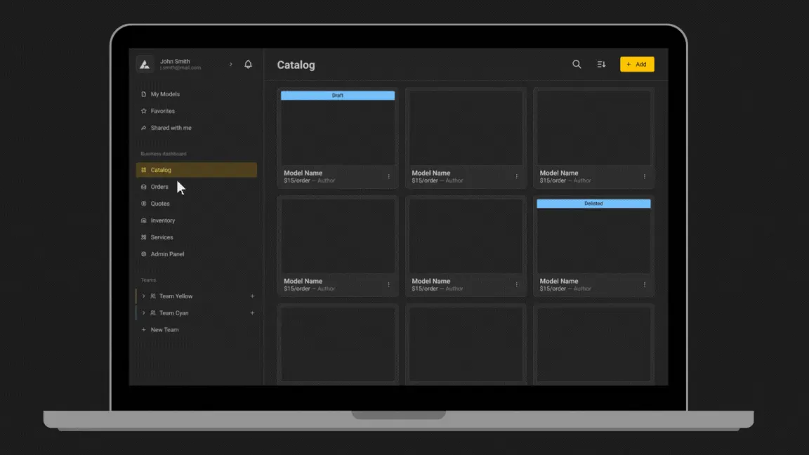 White-labeled Business Dashboard by configurator.tech